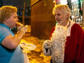 Brett Kelly stars as Thurman Merman and Billy Bob Thornton as Willie Soke in "Bad Santa 2."