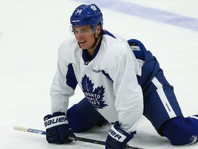 File - Auston Matthews during Leafs practice at the Mastercard Centre in Toronto on Monday October 24, 2016. Dave Abel/Toronto Sun/Postmedia Network