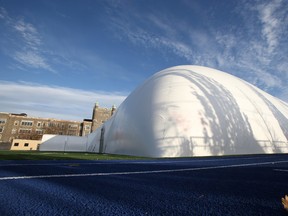 Central Tech opens its new domed sports stadium on Thursday, November 17, 2016. (Stan Behal/Toronto Sun)