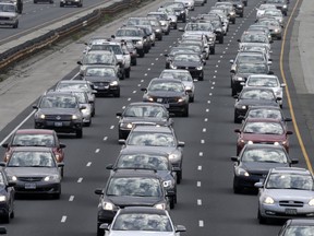 File photo - Traffic congestion on the Gardiner Expressway in Toronto. (Craig Robertson/Toronto Sun/Postmedia Network)