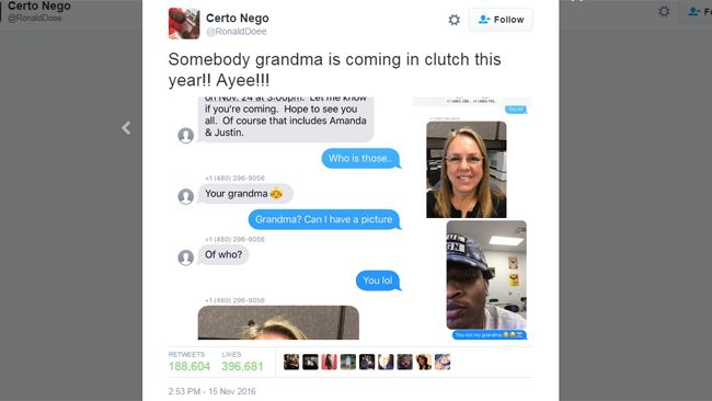 Grandma Accidentally Texts Wrong Teen Thanksgiving Plans, Invites Him ...