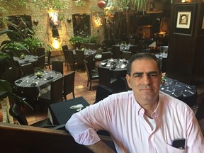 Felipe Gomes has operated the Aroma Mediterranean Restaurant for 11 years. (Hank Daniszewski, The London Free Press)