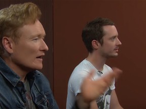 Conon O’Brien’s clueless gamer segments are often hilarious, as the video game-challenged host fumbles his way through a soon-to-be-released title. This week, Conan tries his hand at the upcoming Final Fantasy XV with non-clueless gamer Elijah Wood.