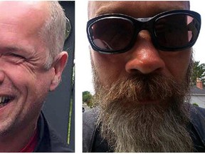 Roger Corbett, left, died Sunday in Mexico. Brian Slater has been arrested in connection with his death. (PHOTOS VIA FACEBOOK)