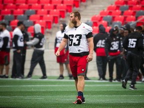 Redblacks offensive lineman Jon Gott. (Ashley Fraser, Postmedia Network)