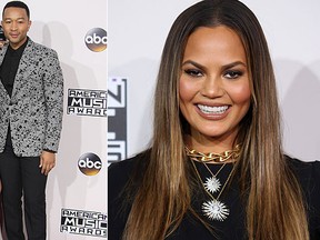 Chrissy Teigen and John Legend at the 2016 American Music Awards. (FayesVision/WENN.com)