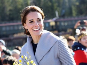 Catherine, Duchess of Cambridge visits Carcross during the Royal Tour of Canada on September 28, 2016 in Carcross, Canada. (Photo by Chris Jackson/Getty Images)