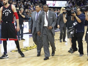 Dwane Casey was mad in Sacramento - with good reason. AP