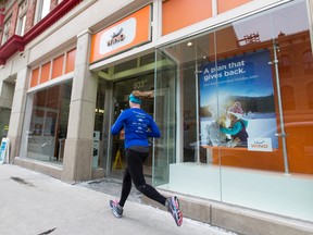 A Wind Mobile store stands in downtown Calgary in this Jan. 13, 2016 file photo. (Lyle Aspinall/Postmedia Network)
