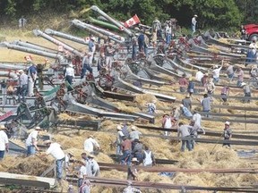 167 antique threshing teams set a record earlier this year that was declared official on Monday. (MICKEY DUMONT/Postmedia Network file photo)