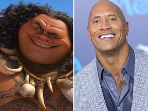 Dwayne "The Rock" Johnson voices the character Maui in Disney's Moana. (Handout/WENN.COM)