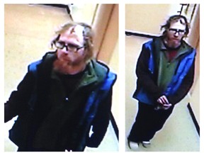 Durham Regional Police released surveillance photos of a man wanted in a break-and-enter at an Oshawa seniors’ apartment building located on King St. E. near Eastlawn St. on Thursday, Nov. 17, 2016.