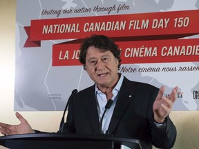Co-chair Robert Lantos speaks at an event to announce National Canadian Film Day 150 on Monday, November 21, 2016 in Toronto. THE CANADIAN PRESS/Frank Gunn