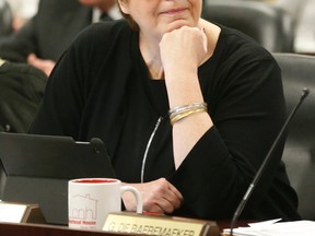 Toronto Councillor Shelley Carroll at the TTC board meeting on Monday, November 21, 2016. (Michael Peake/Toronto Sun)