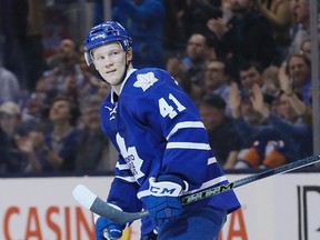 Nikita Soshnikov of the Toronto Maple Leafs. (STAN BEHAL/Toronto Sun files)