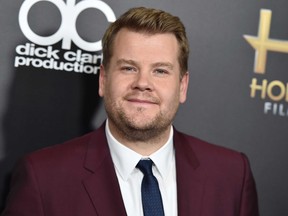 In this Nov. 1, 2015, file photo, James Corden arrives at the Hollywood Film Awards in Beverly Hills, Calif.  (Photo by Jordan Strauss/Invision/AP, File)