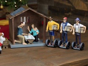 The Hipster Nativity set by Modern Nativity. (Handout)
