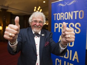 Veteran Toronto Sun cartoonist Andy Donato was inducted into the Canadian News Hall of Fame on Tuesday night. (ERNEST DOROSZUK, Toronto Sun)