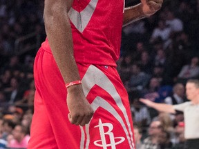 Houston Rockets guard James Harden. (MARY ALTAFFER/AP)