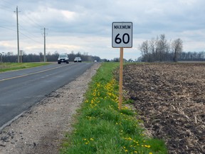 Wonderland Road speed sign