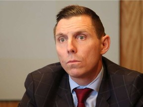 Patrick Brown, leader of the Progressive Conservative Party of Ontario, discusses with the Ottawa Citizen's editorial board, November 23, 2016. JEAN LEVAC / POSTMEDIA NEWS