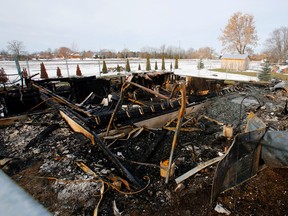 Luke Hendry/The Intelligencer
A property on which fire razed  home and garage sits unoccupied Wednesday on Forsythe Road north of Belleville. Investigators ruled it was accidental and caused an estimated $300,000 in damage because of the total loss of the building and contents. The owners were insured.