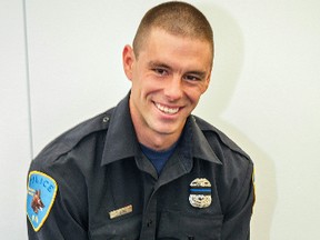 This undated photo provided by Wayne State University shows university police officer Collin Rose, who was shot in the head while on patrol near a university campus in Detroit on Tuesday, Nov. 22, 2016. Rose, a five-year veteran of the department. died from his injuries on Wednesday, Nov. 23. He was 29. (MJ Murawka/Wayne State University via AP)