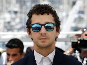 Shia Labeouf poses for photographers during a photo call for the film American Honey at the Cannes international film festival Sunday, May 15, 2016. (AP Photo/Lionel Cironneau)