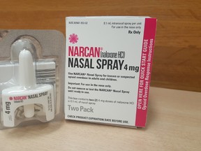 Naloxone, the antidote for opioids like fentanyl. (HANDOUT)