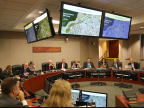 Members of the NCC board discuss approving the proposal to make Tunney's Pasture the site of the future location of the Ottawa Hospital's civic campus in Ottawa, November 24, 2016. (Jean Levac, Postmedia)