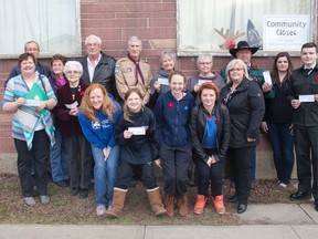 The recipients of the Vermilion Community Closet's third donation of 2016 on Wednesday, November 9, 2016, in Vermilion, Alta. Taylor Hermiston/Vermilion Standard/Postmedia Network.