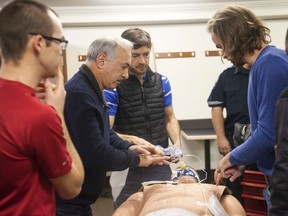 Local physicians received up to date cardiac training from Shane's Emergency Training Services on Tuesday, November 8, 2016, in Vermilion, Alta. Taylor Hermiston/Vermilion Standard/Postmedia Network.