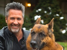 Londoner Tibor Hattayer?s purebred German shepherd Faras makes his TV debut Sunday in the Hallmark movie I?ll Be Home For Christmas, starring James Brolin and Mena Suvari. (MIKE HENSEN, The London Free Press)