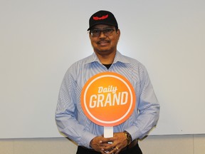 Suryanarayana Bora, who won the Nov. 10, 2016, Daily Grand draw, could choose between receiving $1,000 per day for life or a one-time payment of $7 million.