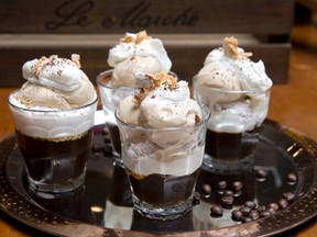 Coffee, Meringue Parfaits (Food styling by Josie Pontarelli, photo by CRAIG GLOVER, The London Free Press)