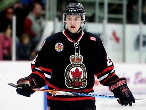 Sarnia Legionnaires forward Alec DeKoning of Wallaceburg. (MARK MALONE/The Daily News)