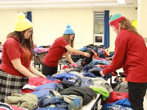 École secondaire catholique Champlain in Chelmsford hosted an open house in support of the Winter Clothing Drive organized by Our Children, Our Future on Nov. 24. Supplied photo
