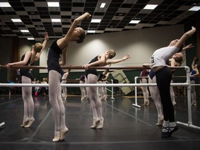 The National Ballet School National Audition Tour made a stop at the National Arts Centre in Ottawa Sunday, Nov. 27, 2016. Dancers took part in a specially designed ballet class where they were assessed on quality of movement, co-ordination and overall suitability for the demands of classical ballet.