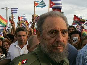 This file photo taken on July 26, 2006 shows Cuban President Fidel Castro taking part in the city of Holguin, 700Km from Havana, during the inaguration of an electricity generating plant, as part of the ceremony marking the 53rd anniversary of the assault on the Moncada barracks by rebels led by Castro.
Cuban revolutionary icon Fidel Castro died late on November 25, 2016 in Havana, his brother announced on national television. (ADALBERTO ROQUE/AFP/Getty Images)