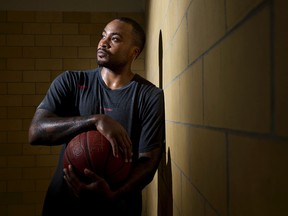 Meet Junior Cadougan, 26, newest member of the National Basketball League of Canada?s London Lightning. He offers the grit and resilience you need to work his way out of Toronto?s tough Jane and Finch neighbourhood ? where his younger brother was shot, but survived ? and a sterling basketball resume that includes Pan-Am Games silver for Canada, the NCAA Marquette Golden Eagles and European teams. (CRAIG GLOVER, The London Free Press)
