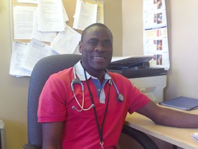 Lambton College alumnus Christopher Omira, pictured here, was recently nominated by Lambton College for a Premier's Award. The 49-year-old registered nurse, who now works in remote First Nation communities, co-founded a non-profit in Kenya to offer health care and education services. Handout/Sarnia Observer/Postmedia Network