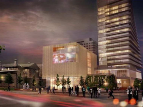 An artist's rendering of the proposed Arts Court redevelopment on Daly Ave