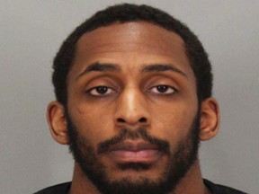 This photo provided by the Santa Clara County Sheriff’s Office shows Laron Campbell. Four inmates escaped from a California jail, on Wednesday, Nov. 23, 2016, the Santa Clara County Sheriff's office said. Two of the men were recaptured just outside the jail after the nighttime escape, but the other two, Rogelio Chavez and Campbell, had escaped. Campbell was captured late Tuesday authorities said. (Santa Clara County Sheriff’s Office via AP)