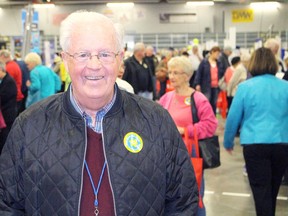 Jim Houston, chairperson of the Lambton Seniors Association's board of directors, is shown in this file photo during the organization's annual information fair held in May in Point Edward. Houston is being honoured Thursday with the Ontario Medal for Good Citizenship.
(File photo/Sarnia Observer/Postmedia Network)
