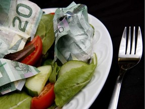 Twenty dollar bills are not part of a healthy diet. OLIVIA KACHMAN/POSTMEDIA