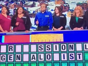 Wheel of Fortune contestants Britney and Rhonda spelled 'gynecologist' instead of 'genealogist' during Wednesday's episode. (Screen Capture)