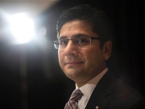 Ontario Attorney General Yasir Naqvi attends an announcement in Toronto on Thursday December 1, 2016. (THE CANADIAN PRESS/Chris Young)