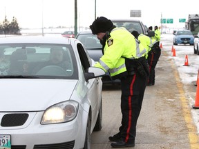 The annual Checkstop campaign begins Friday. (Brook Jones/Postmedia Network file photo)
