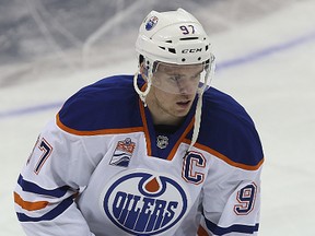 The Oilers' Connor McDavid. (KEVIN KING/Winnipeg Sun)