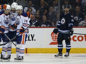 The Jets fell 6-3 to the Oilers. (KEVIN KING/Winnipeg Sun)